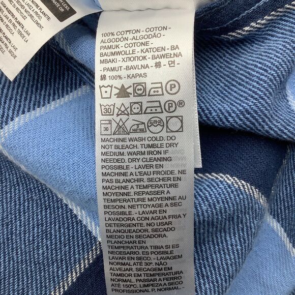 Levi Strauss & Co SilverTab‎ Mens Long Sleeve Button Up Flannel Shirt Size M - Picture 9 of 9